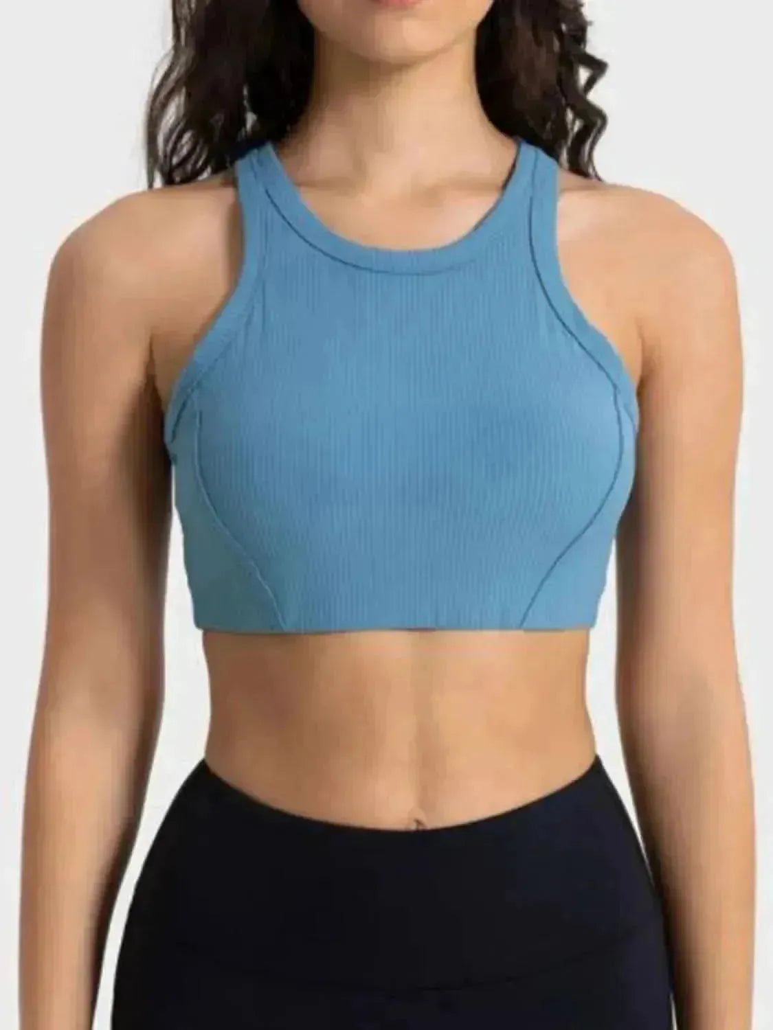 Wide Strap Cropped Sport Tank - Bad Moms Club