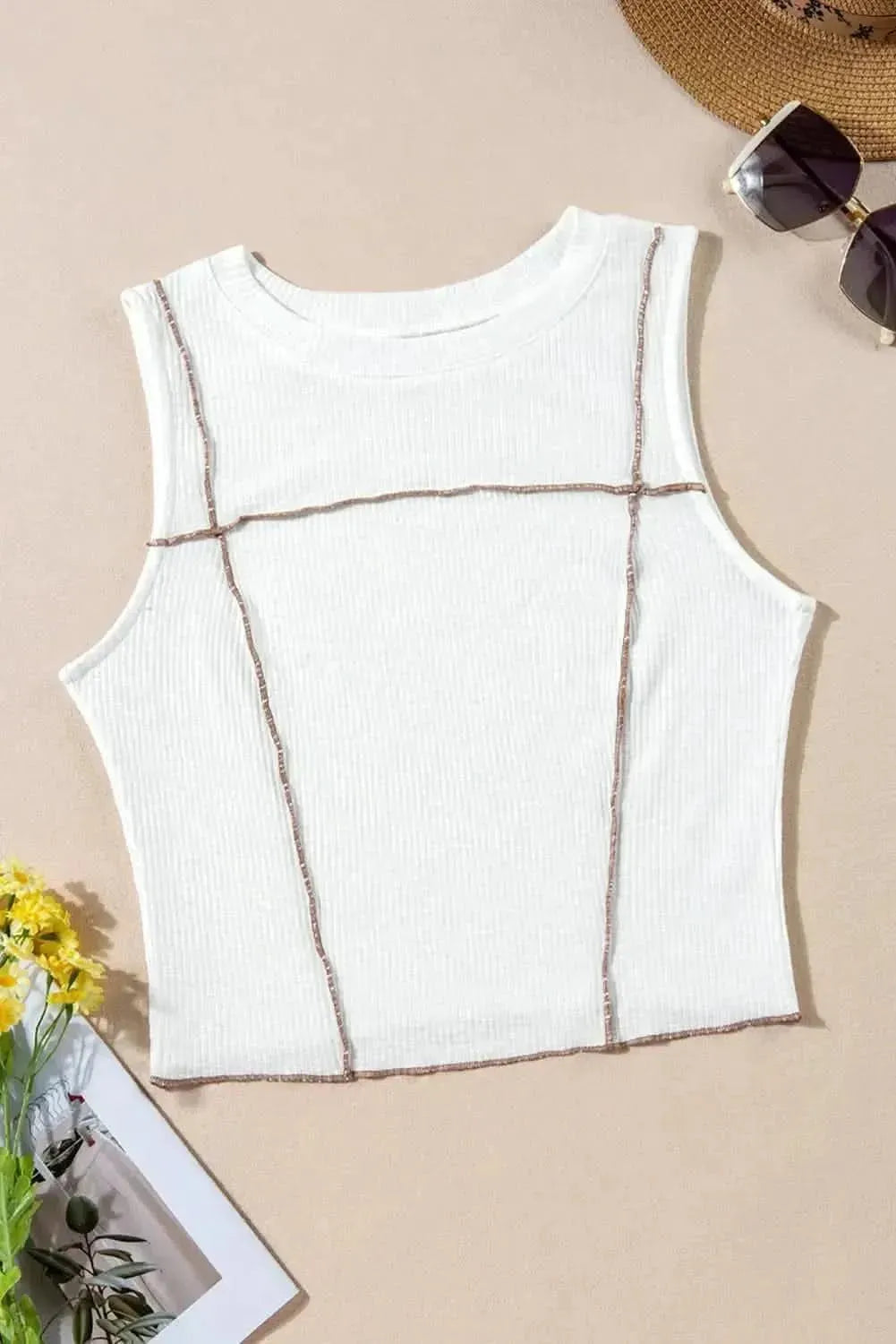 Round Neck Sleeveless Tank - Bad Moms Club