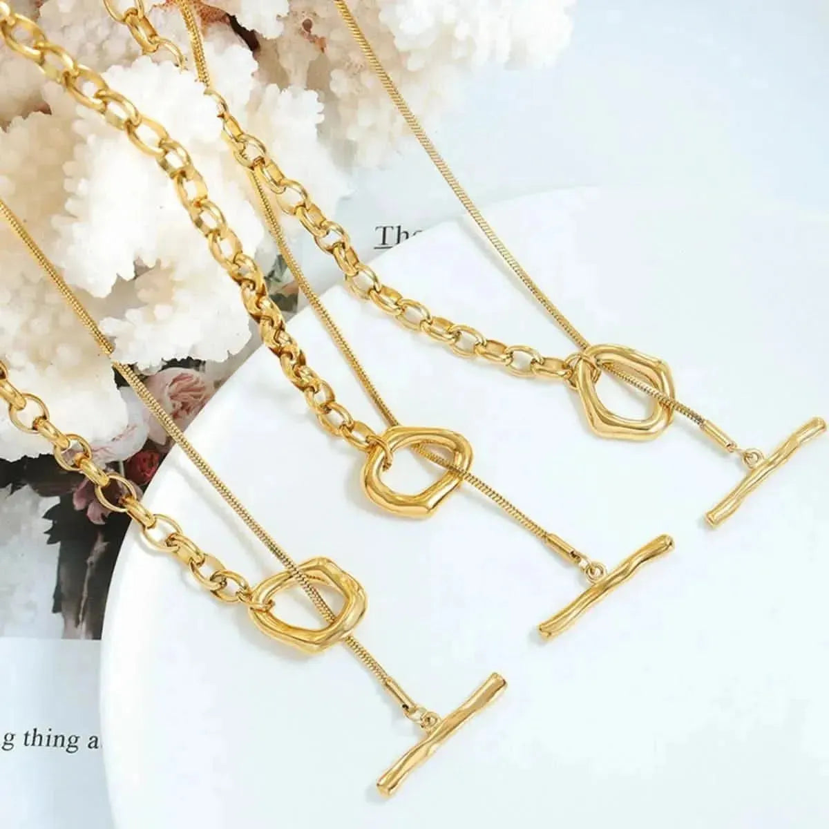 Titanium Steel Chain Necklace - Bad Moms Club