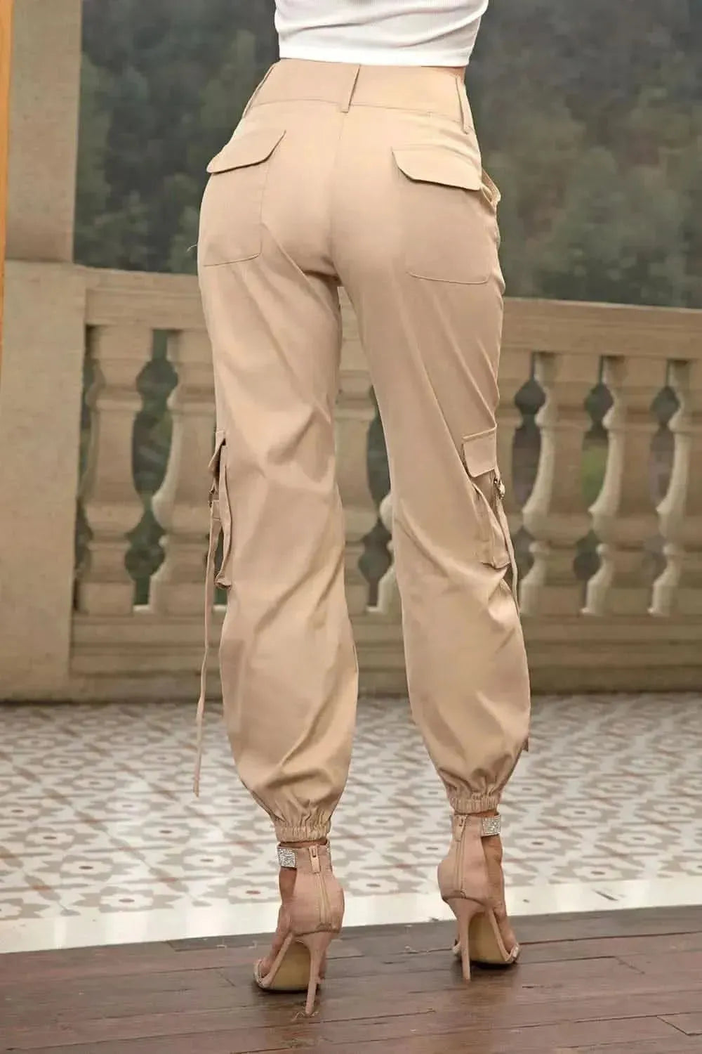 High Waist Cargo Pants - Bad Moms Club