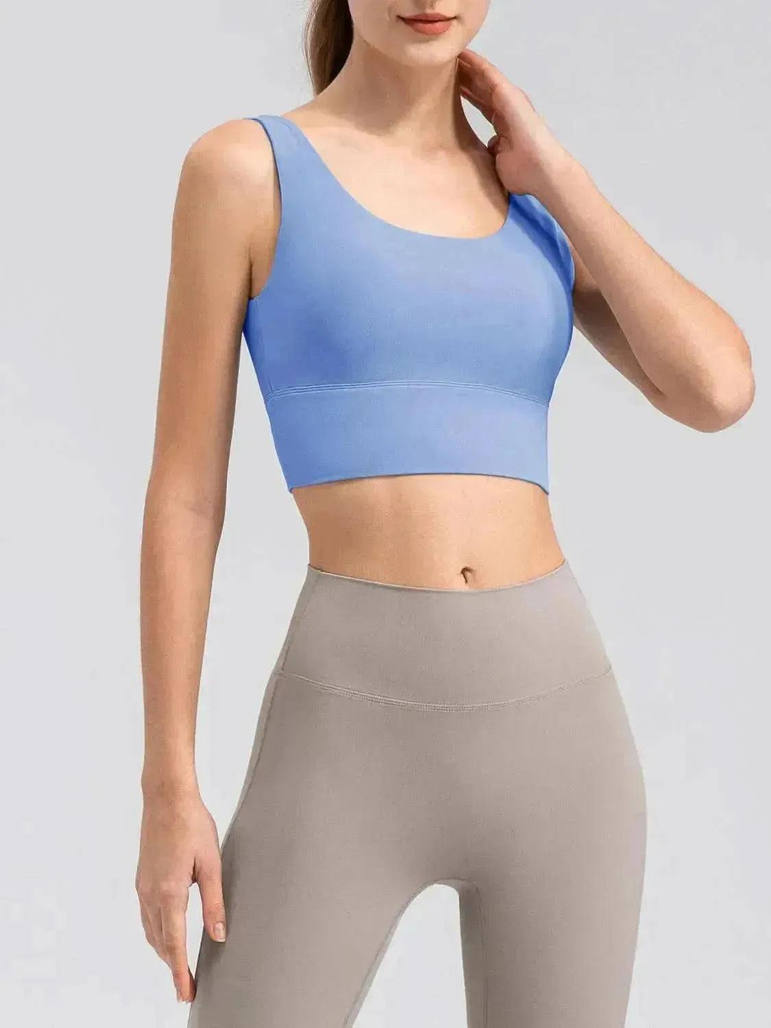 Scoop Neck Wide Strap Active Tank - Bad Moms Club