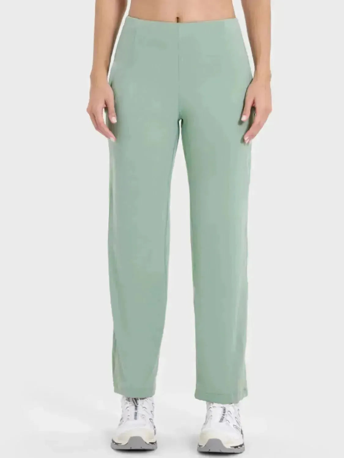 Pocketed High Waist Active Pants - Bad Moms Club