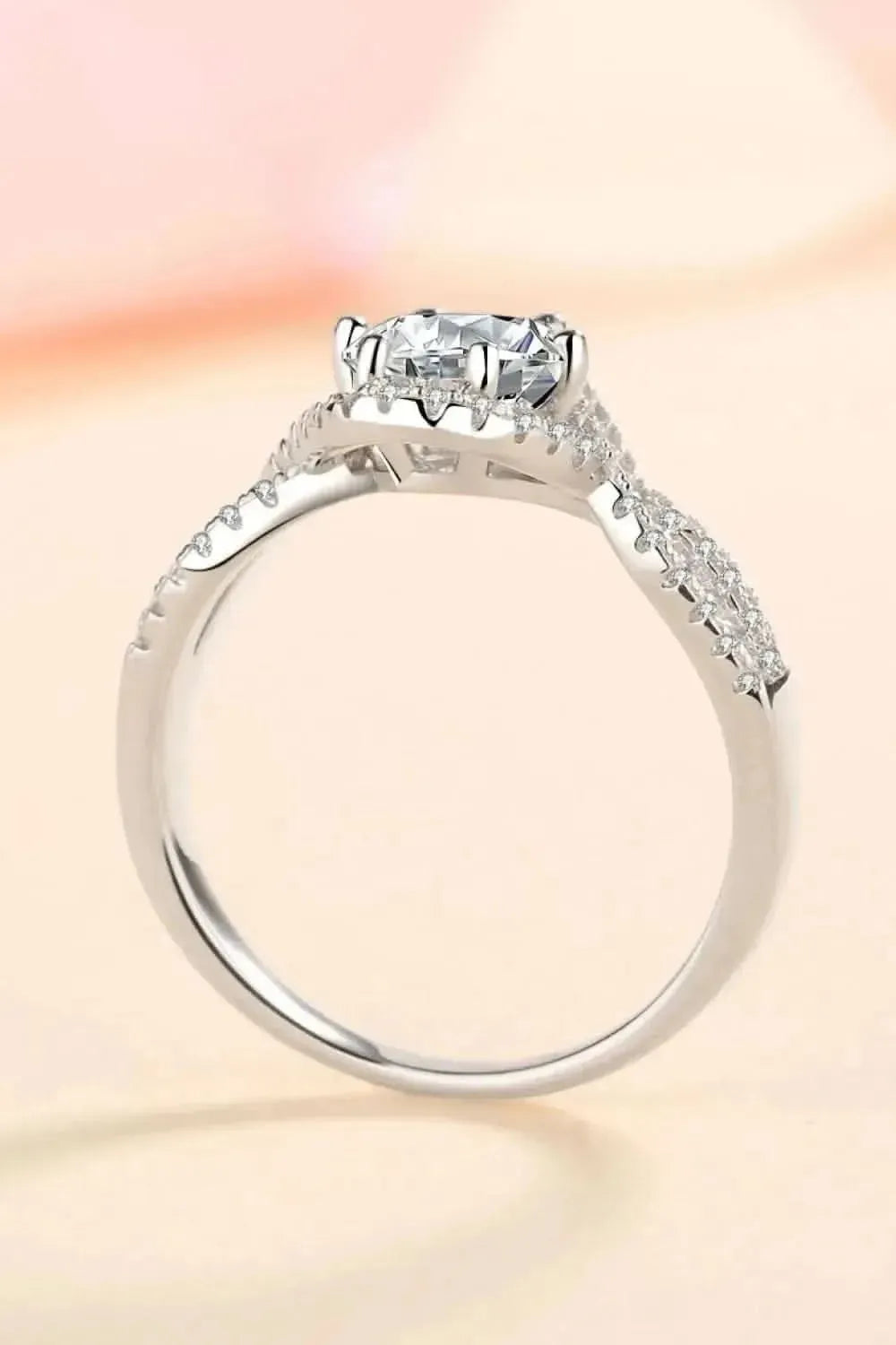 Feel The Joy 925 Sterling Silver Moissanite Ring - Bad Moms Club