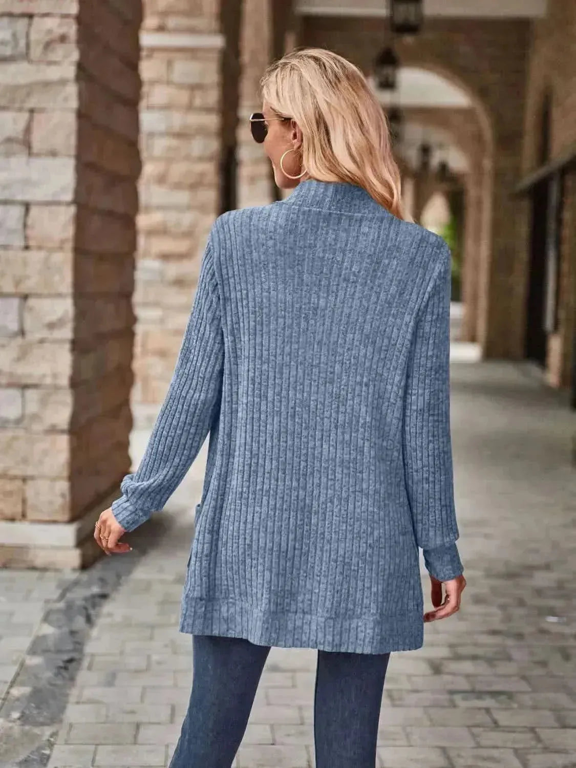 Open Front Cardigan with Pockets - Bad Moms Club