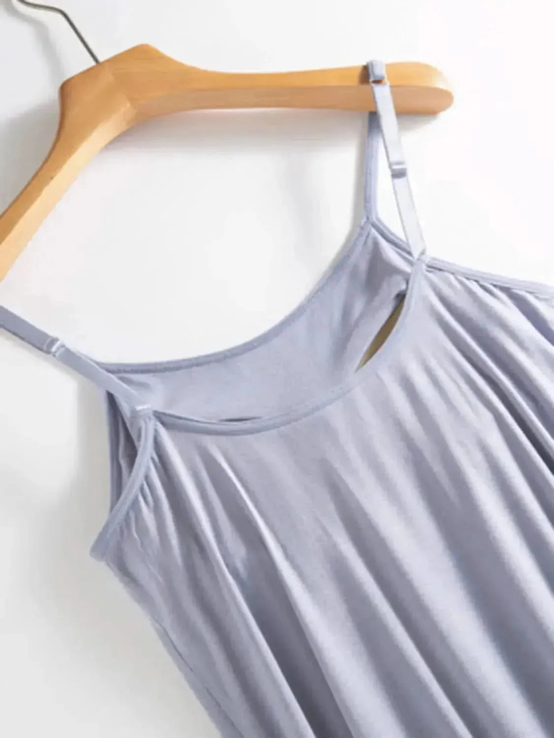 Scoop Neck Midi Cami Dress with Bra - Bad Moms Club