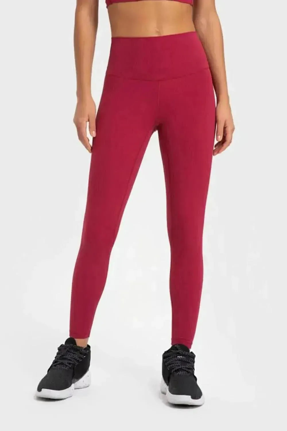 Highly Stretchy Wide Waistband Yoga Leggings - Bad Moms Club