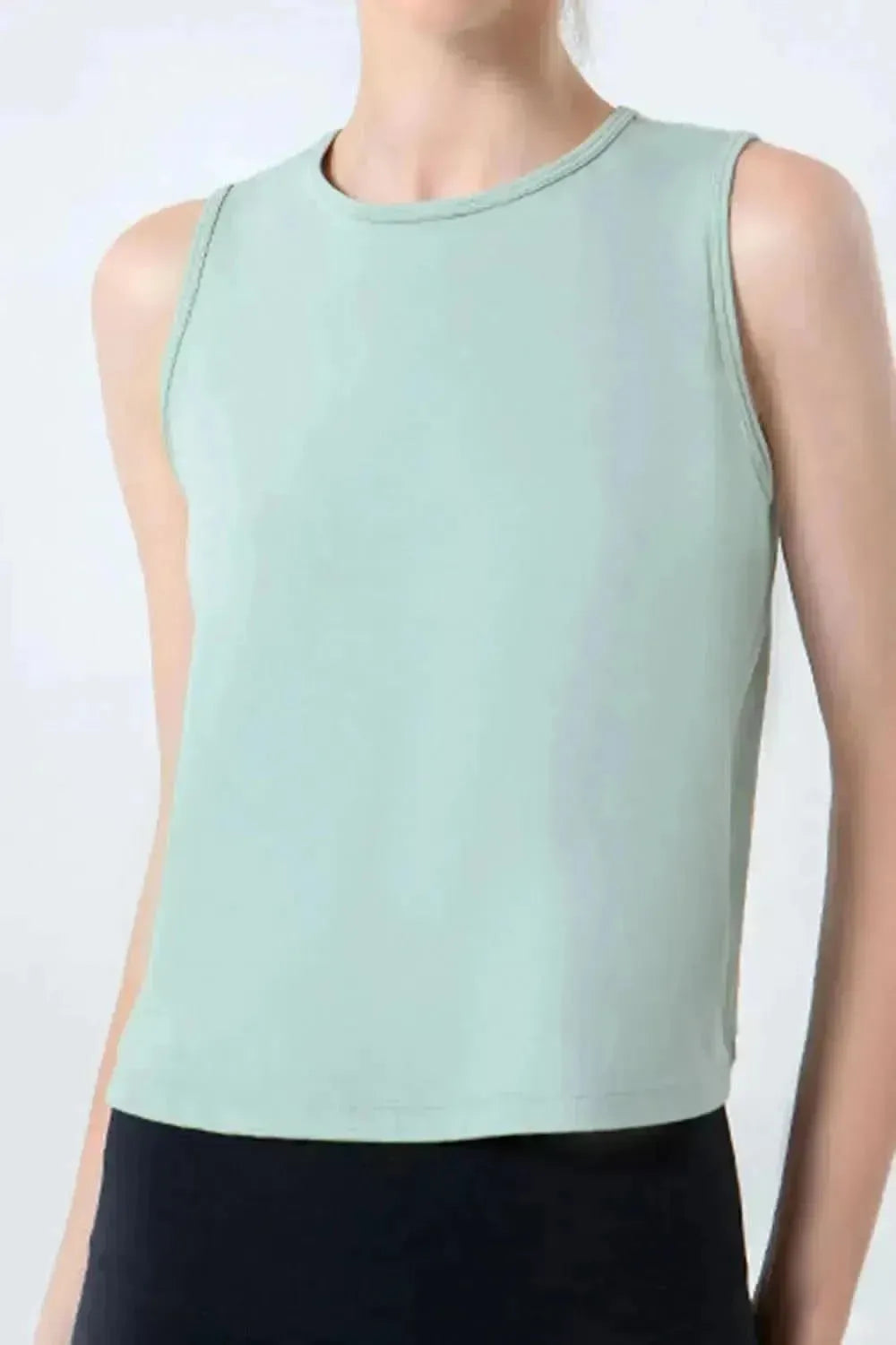 Round Neck Active Tank - Bad Moms Club