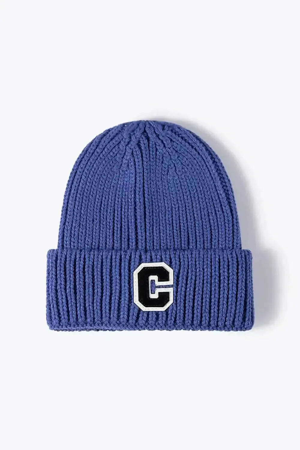 Letter C Patch Cuffed Beanie - Bad Moms Club