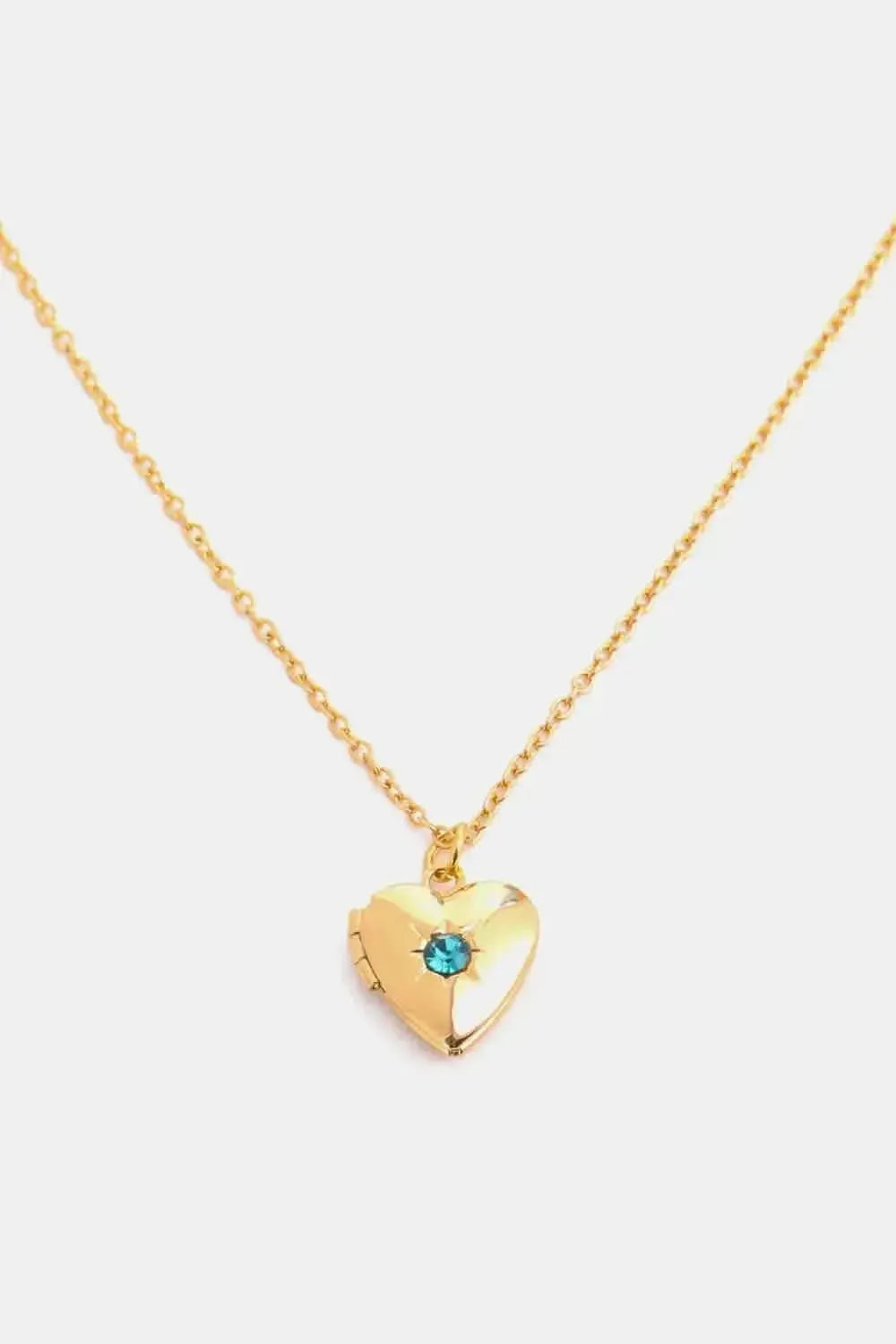 Zircon Heart Shape 14K Gold-Plated Pendant Necklace - Bad Moms Club