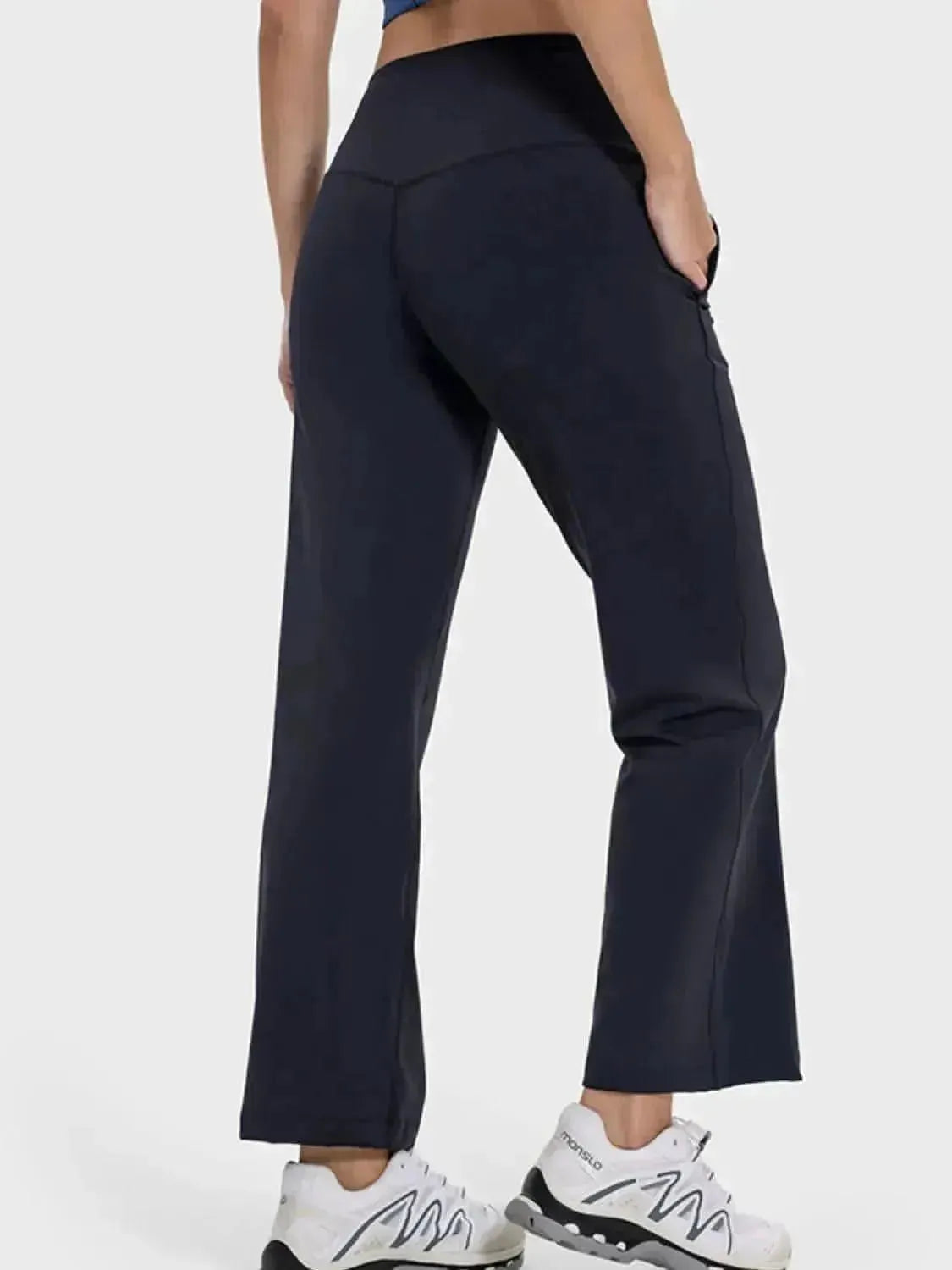 Pocketed High Waist Active Pants - Bad Moms Club
