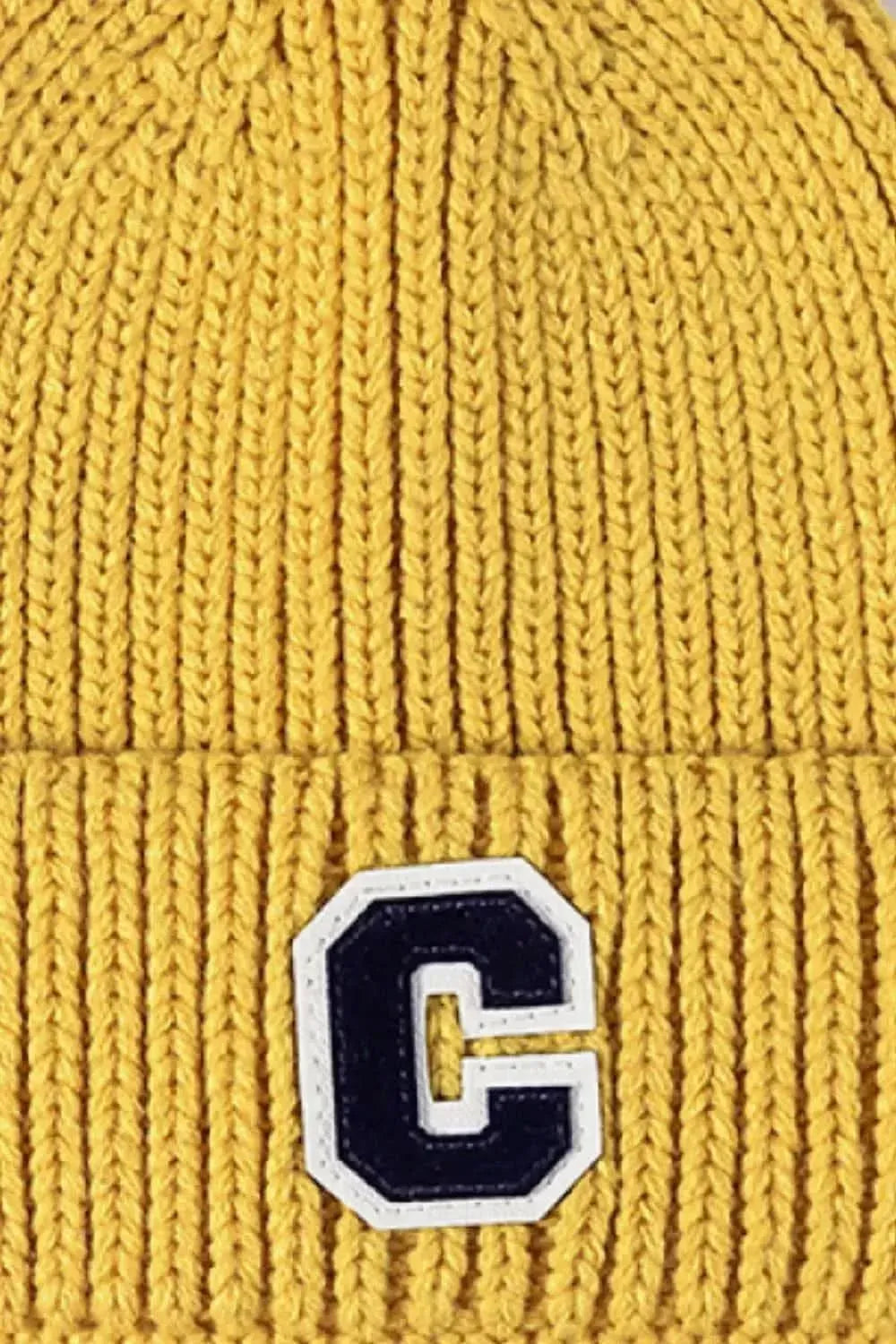 Letter C Patch Cuffed Beanie - Bad Moms Club