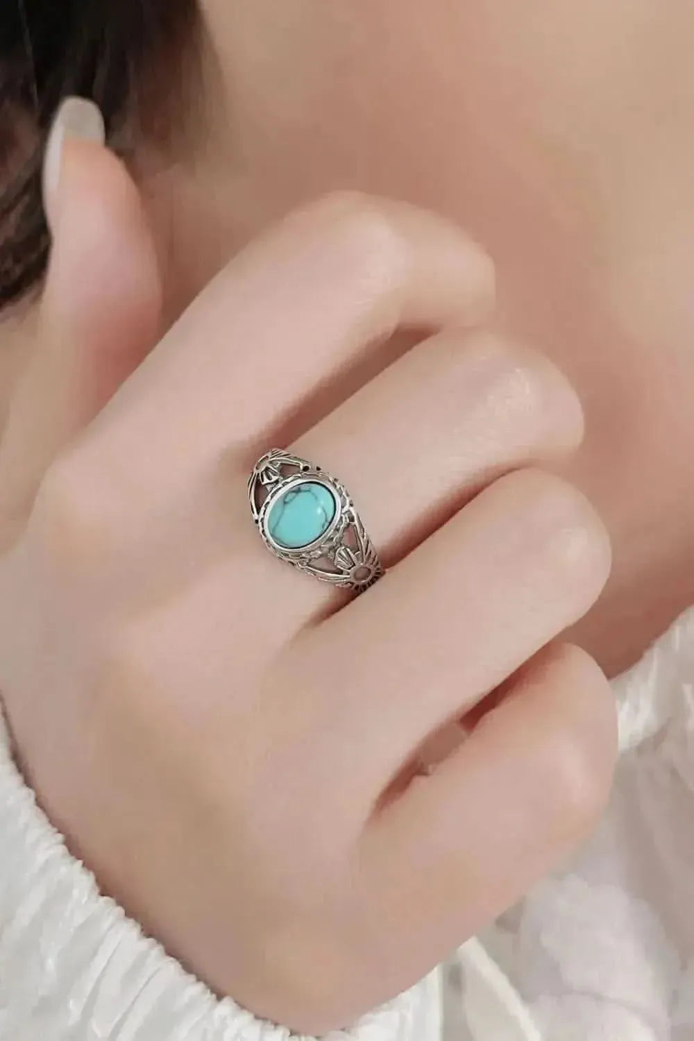 Turquoise 925 Sterling Silver Ring - Bad Moms Club