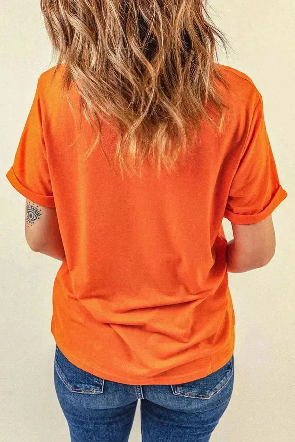 Graphic Round Neck T-Shirt - Bad Moms Club
