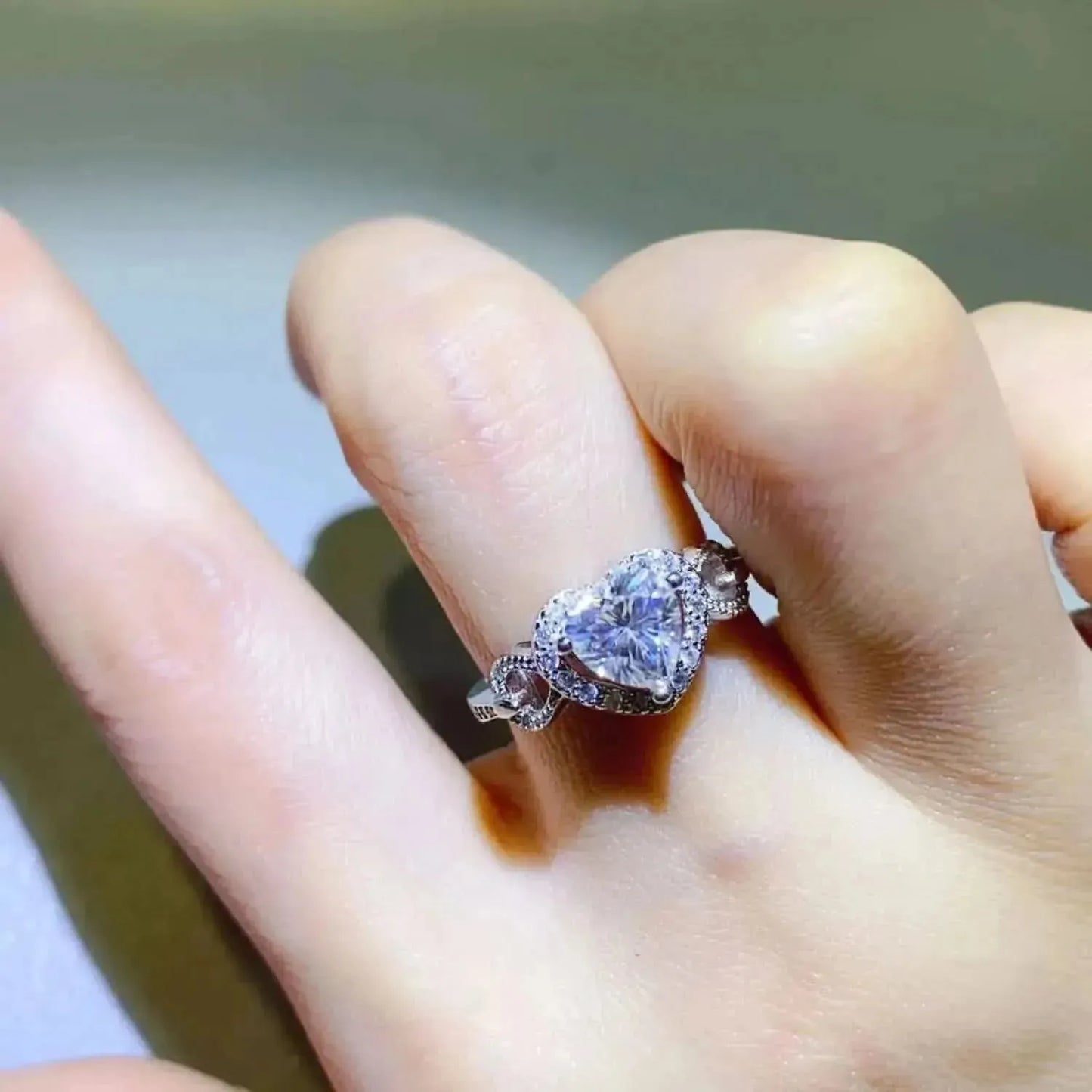 1 Carat Moissanite 925 Sterling Silver Ring - Bad Moms Club