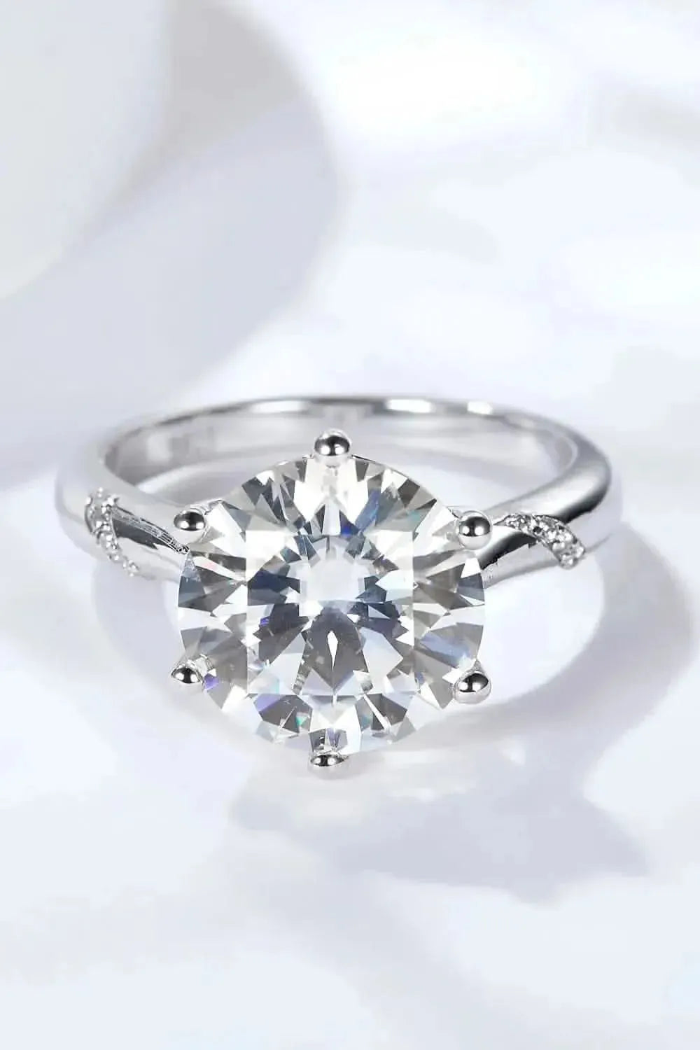 5 Carat Moissanite Solitaire Ring - Bad Moms Club