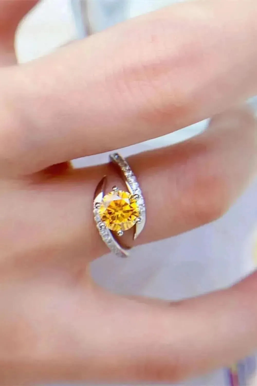1 Carat Moissanite 925 Sterling Silver Ring - Bad Moms Club