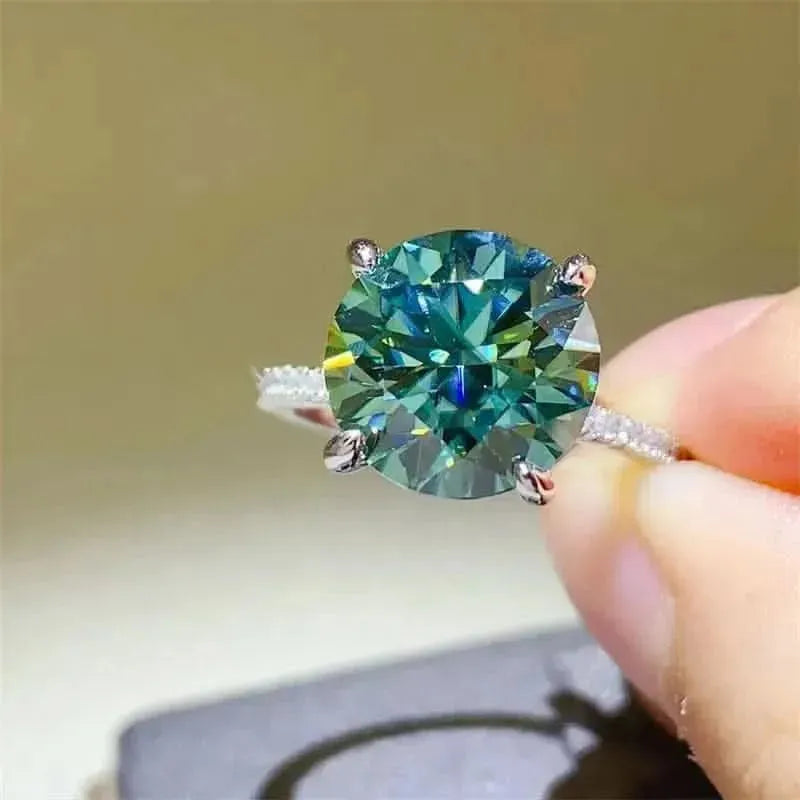 5 Carat Moissanite Zircon 925 Sterling Silver Ring - Bad Moms Club