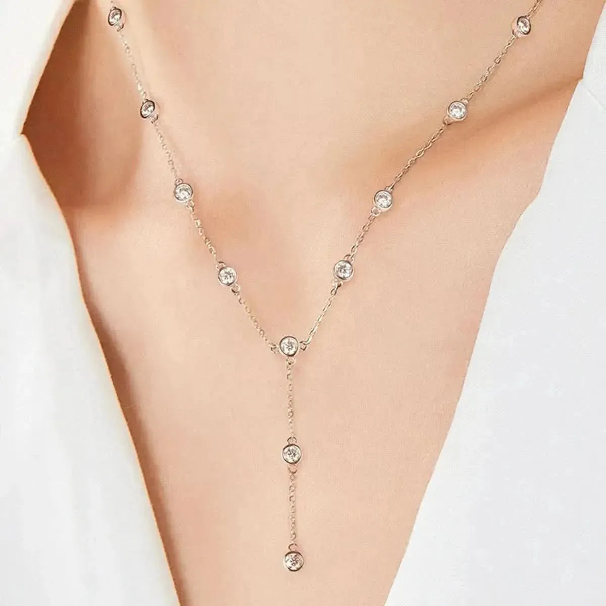 1.1 Carat Moissanite 925 Sterling Silver Necklace - Bad Moms Club