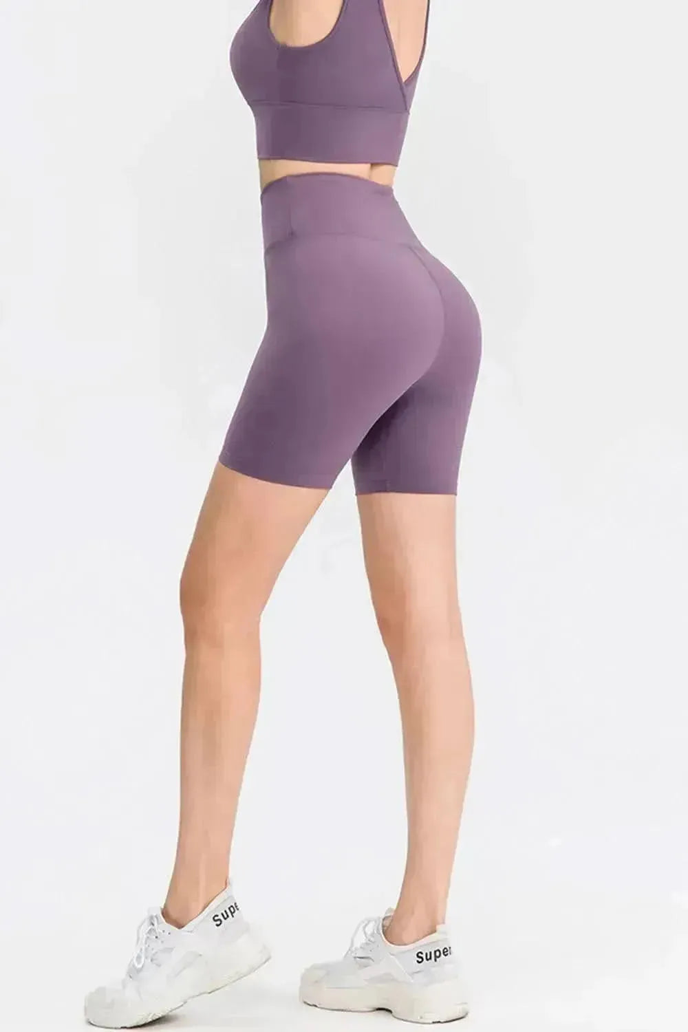 Wide Waistband Sports Shorts - Bad Moms Club