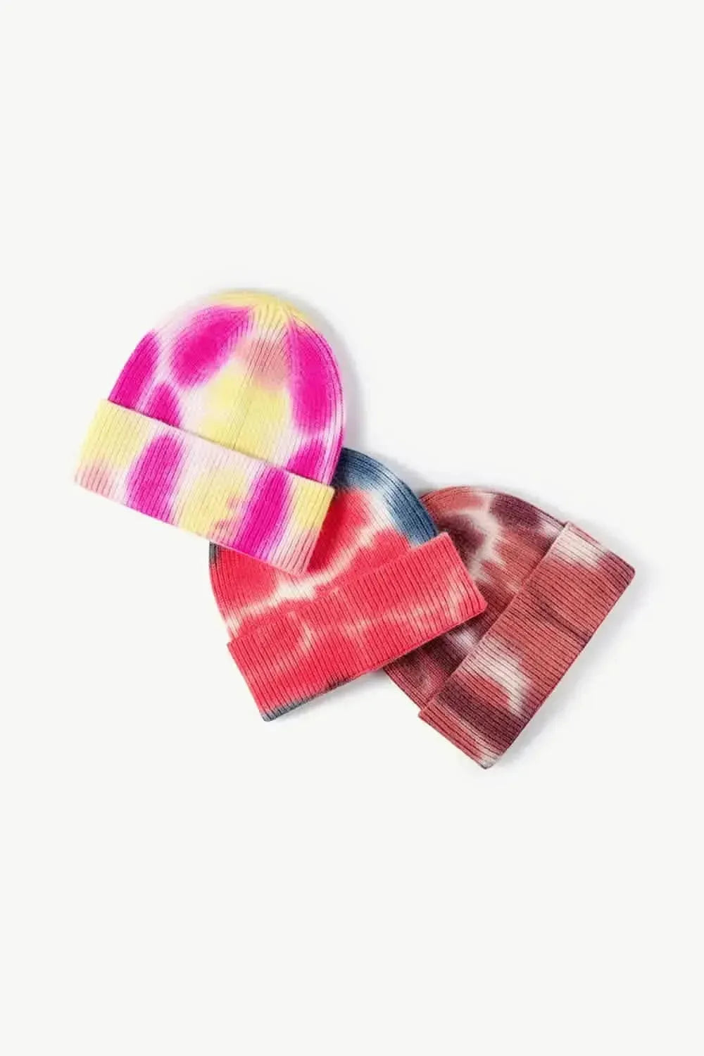 Tie-Dye Cuffed Knit Beanie - Bad Moms Club