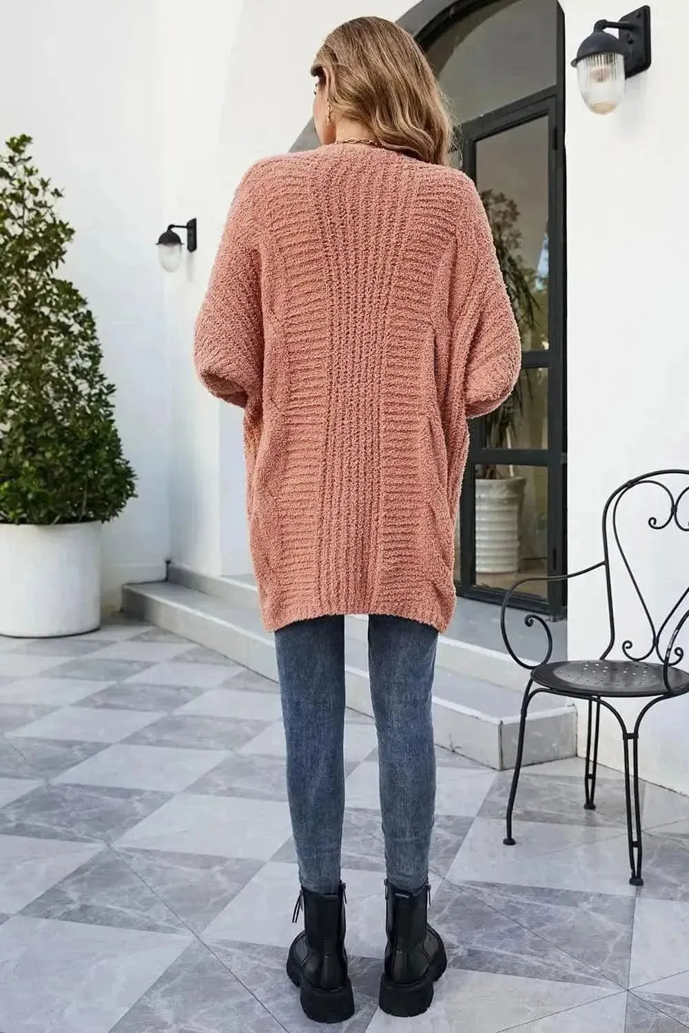 Open Front Dolman Sleeve Cardigan - Bad Moms Club