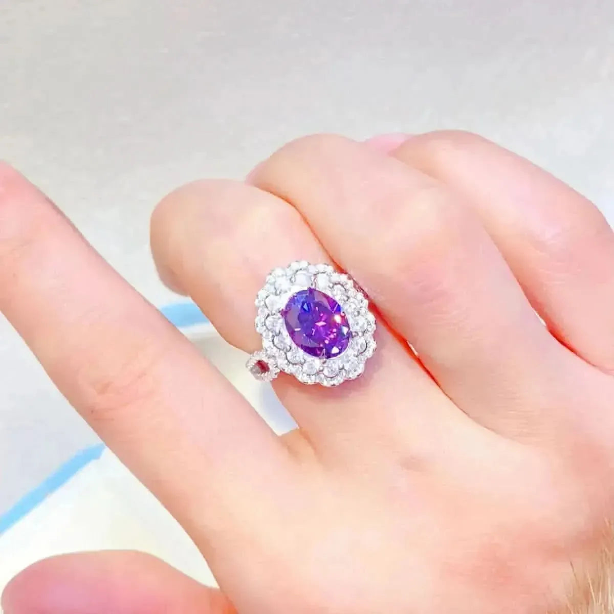2 Carat Moissanite 925 Sterling Silver Ring - Bad Moms Club