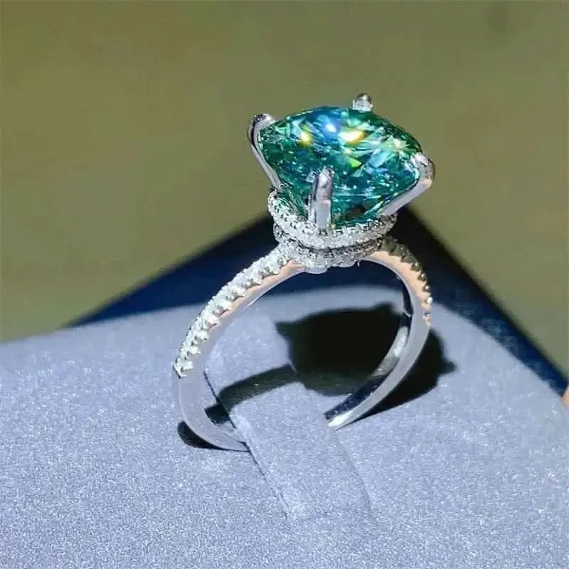 5 Carat Moissanite Zircon 925 Sterling Silver Ring - Bad Moms Club