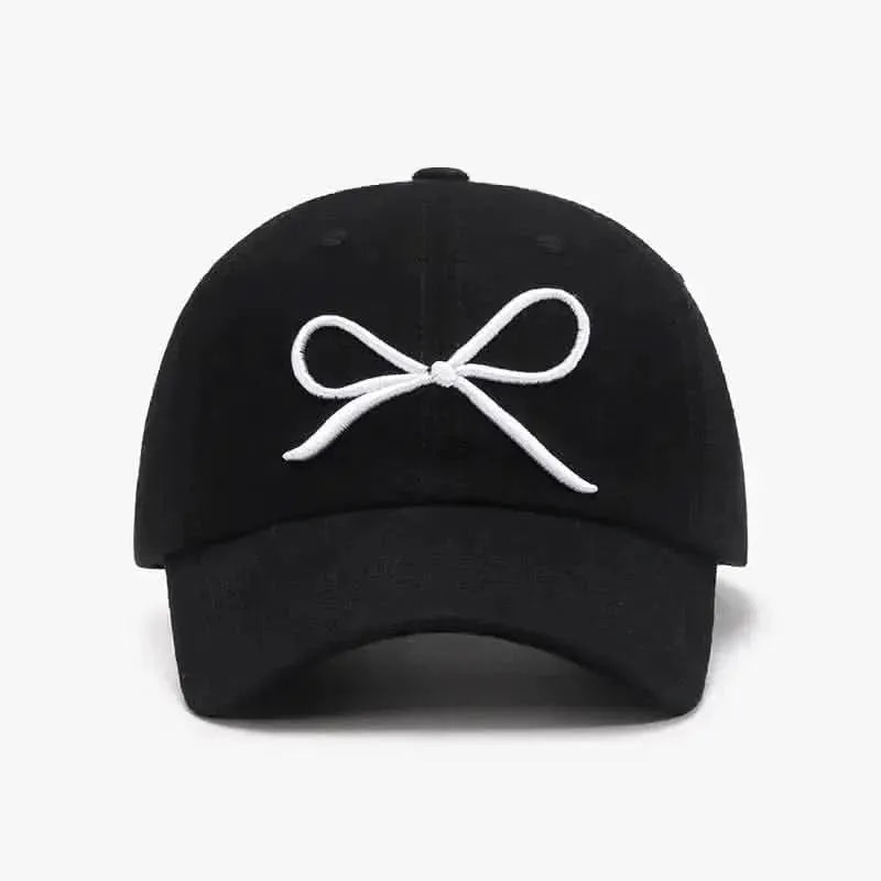 Bow Embroidered Cotton Baseball Cap - Bad Moms Club