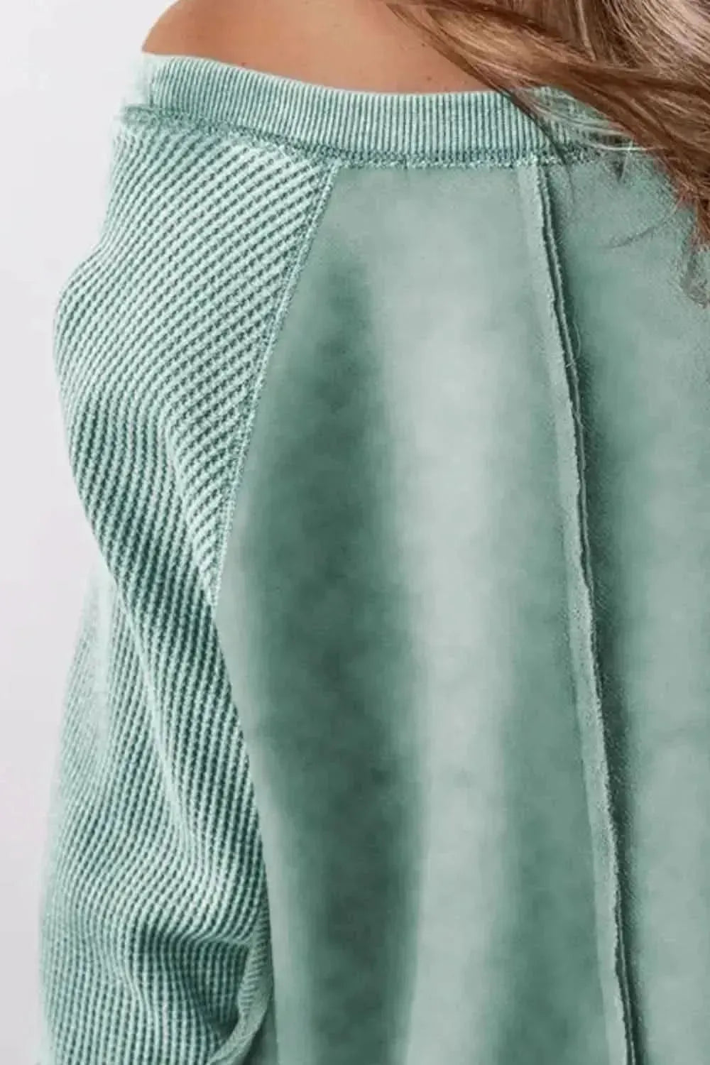 Exposed Seam Long Sleeve Sweatshirt - Bad Moms Club