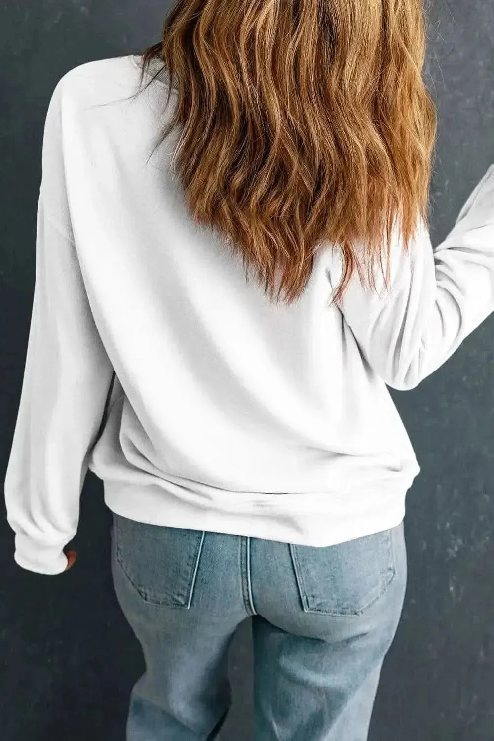 Pumpkin Graphic Long Sleeve Sweatshirt - Bad Moms Club
