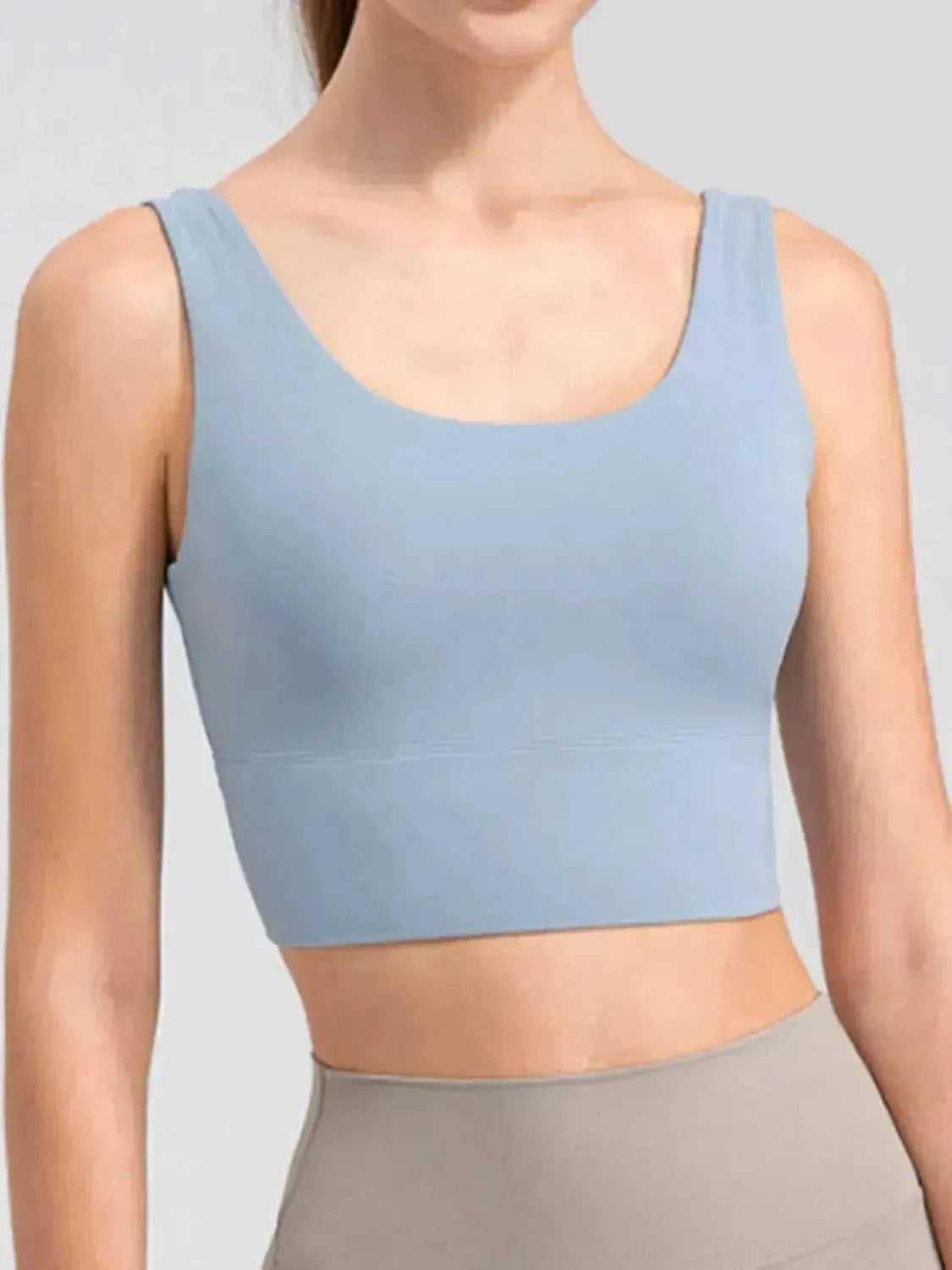 Scoop Neck Wide Strap Active Tank - Bad Moms Club