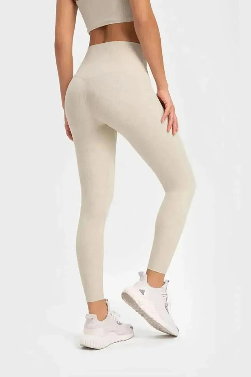 Highly Stretchy Wide Waistband Yoga Leggings - Bad Moms Club