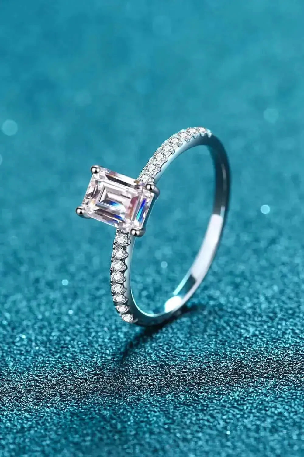 925 Sterling Silver Ring with Moissanite - Bad Moms Club