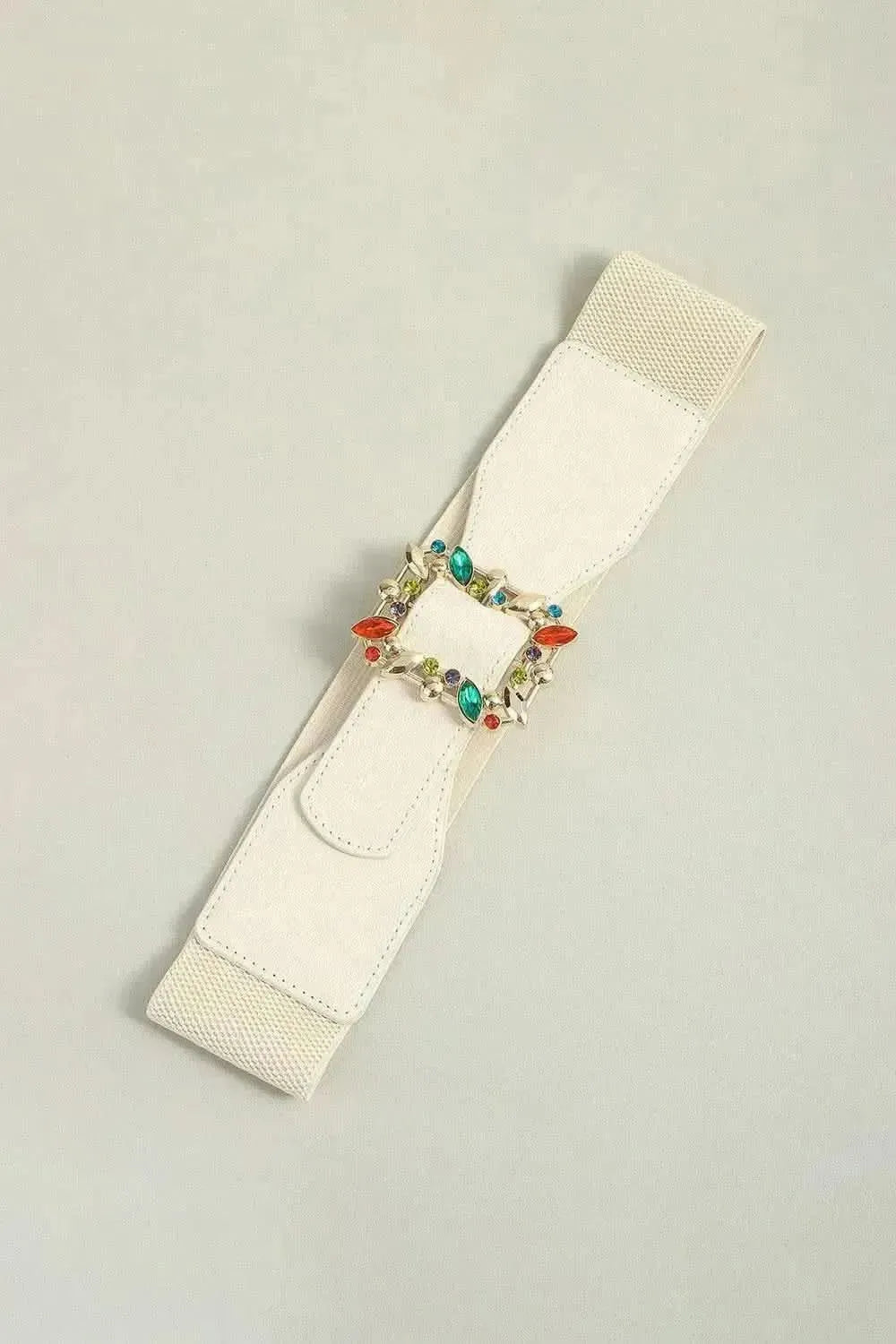 Multicolored Leaf Buckle Elastic Belt - Bad Moms Club