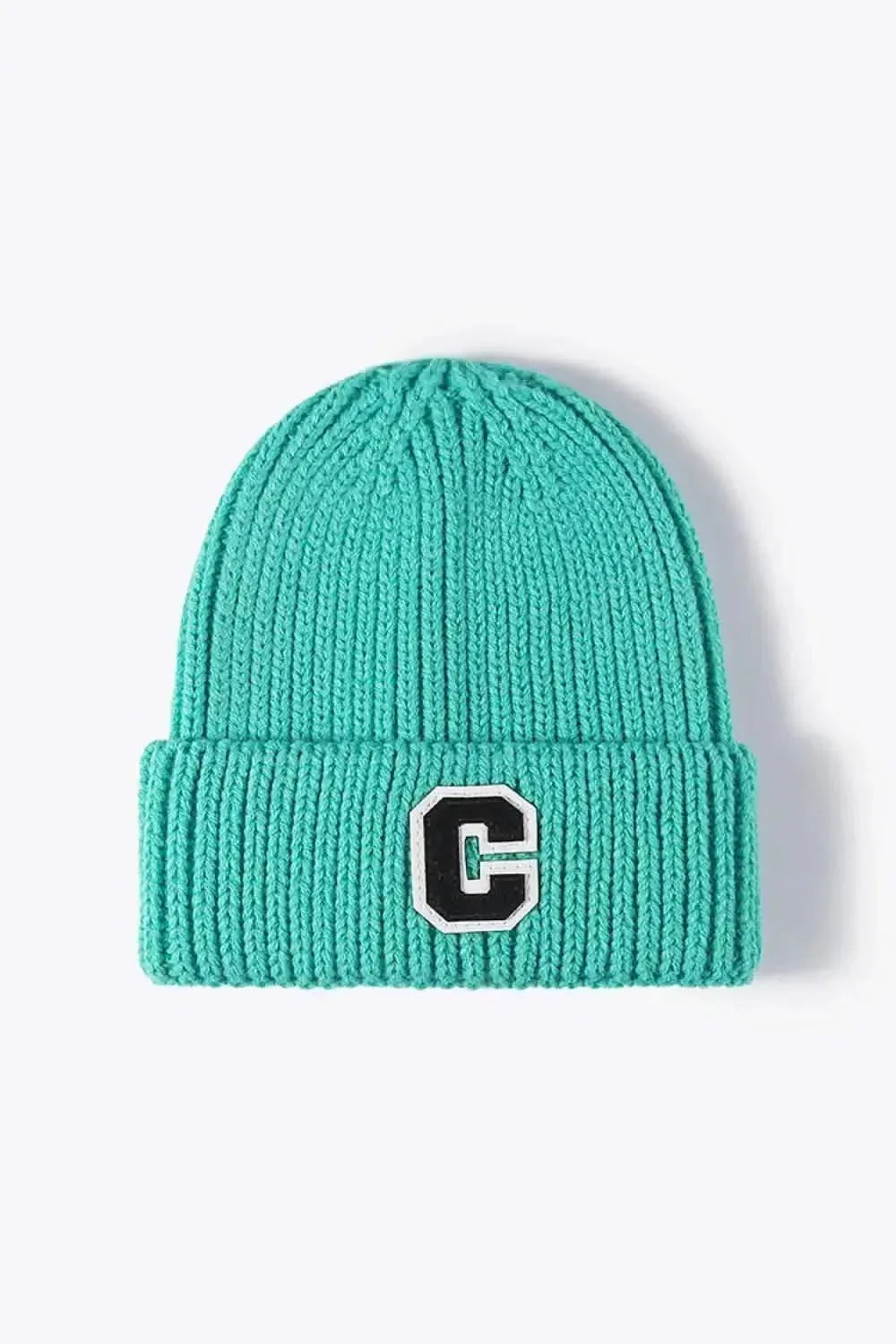 Letter C Patch Cuffed Beanie - Bad Moms Club