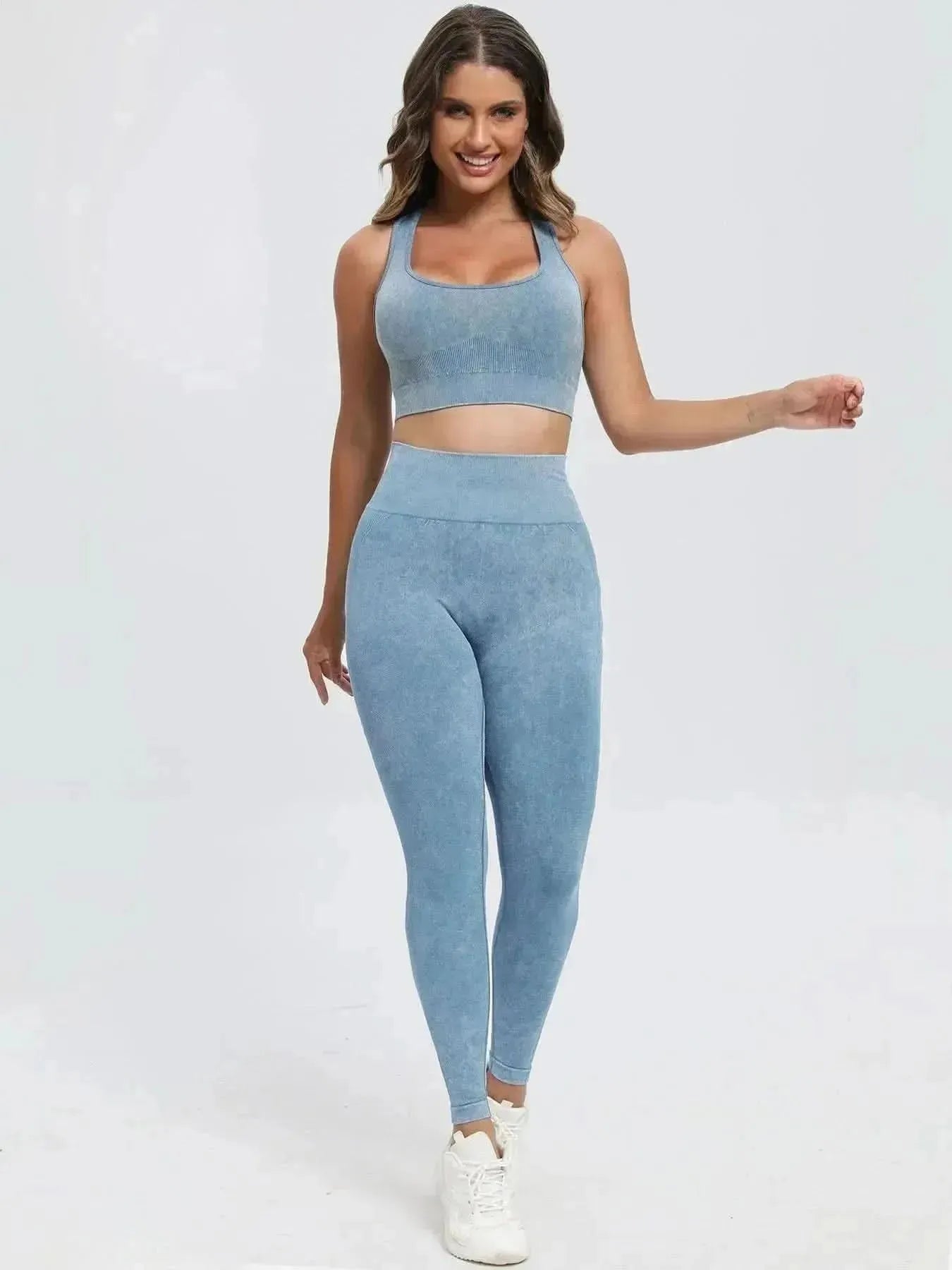 Scoop Neck Wide Strap Top and Pants Active Set - Bad Moms Club