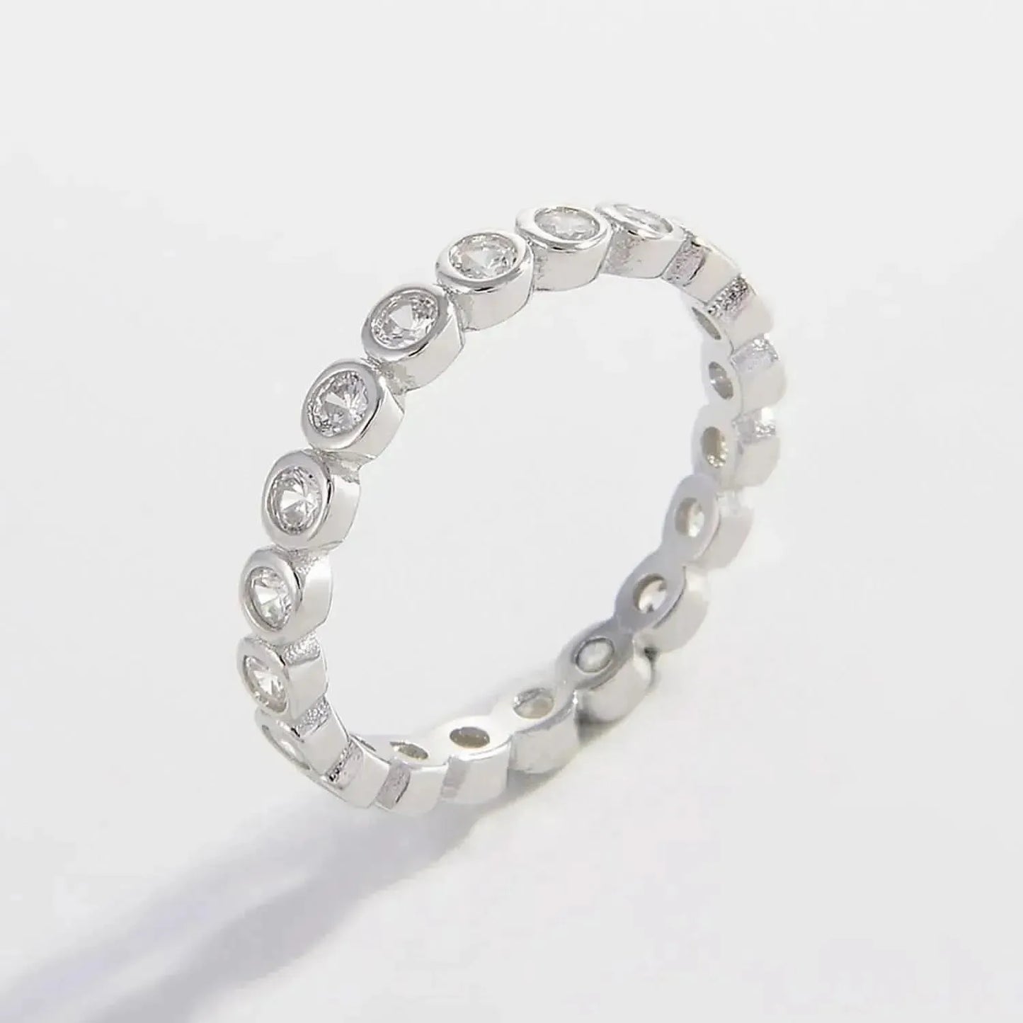 925 Sterling Silver Zircon Ring - Bad Moms Club