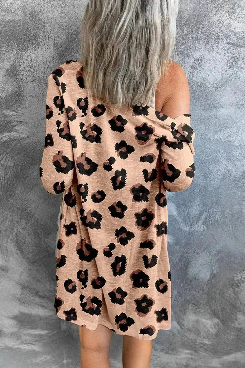 Printed Button Front Longline Cardigan - Bad Moms Club
