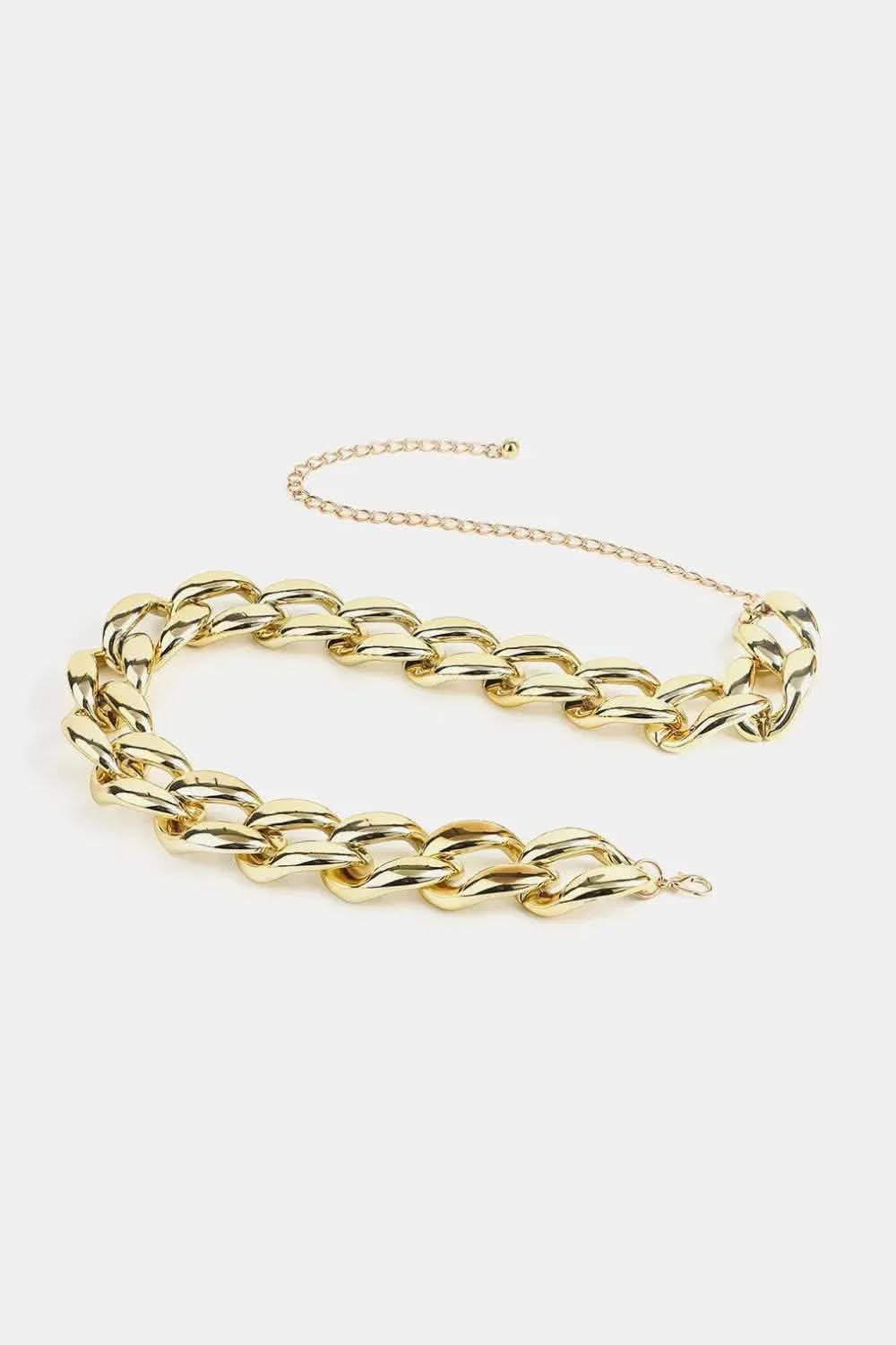 1.2" Width Acrylic Curb Chain Belt - Bad Moms Club
