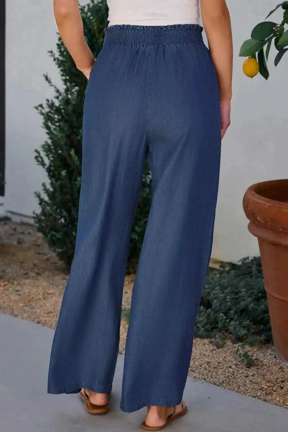 Wide Leg Pants with Pockets - Bad Moms Club
