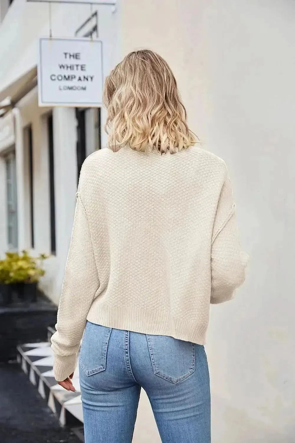 Button Down Exposed Seam Cardigan - Bad Moms Club