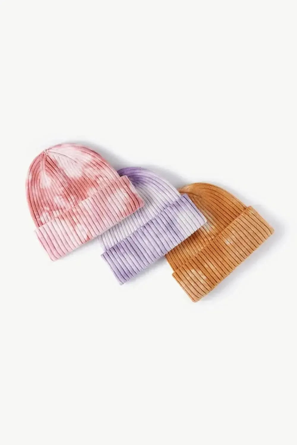 Tie-Dye Ribbed Cuffed Beanie - Bad Moms Club