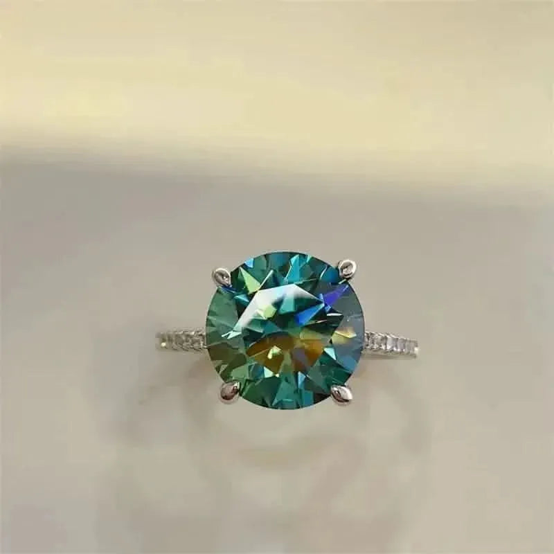 5 Carat Moissanite Zircon 925 Sterling Silver Ring - Bad Moms Club