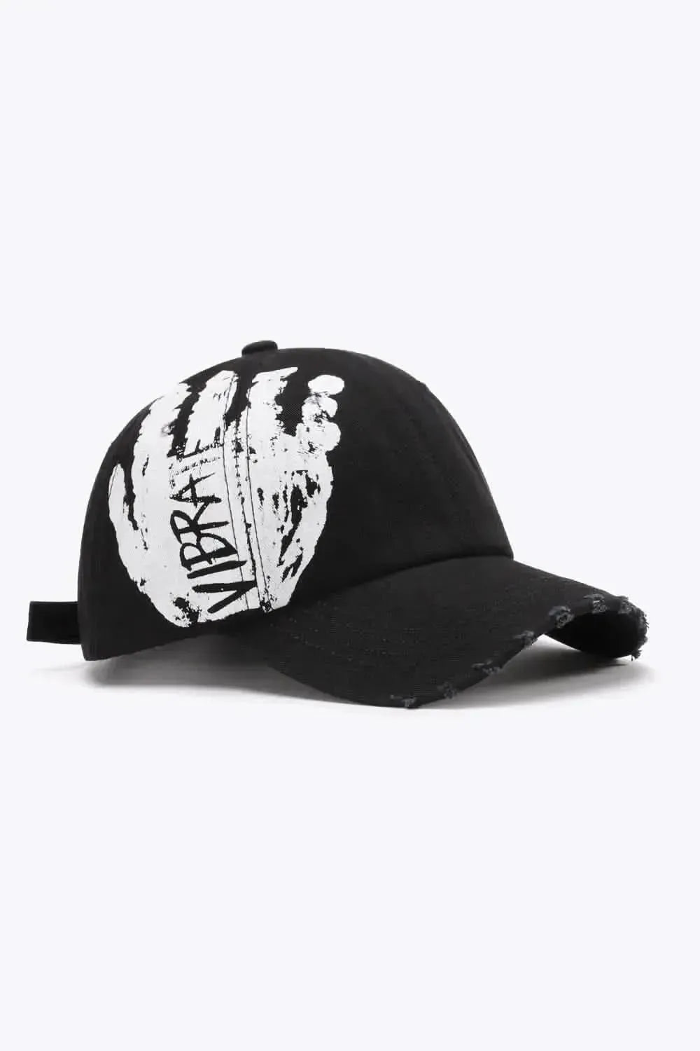 VIBRA Graphic Distressed Adjustable Baseball Cap - Bad Moms Club
