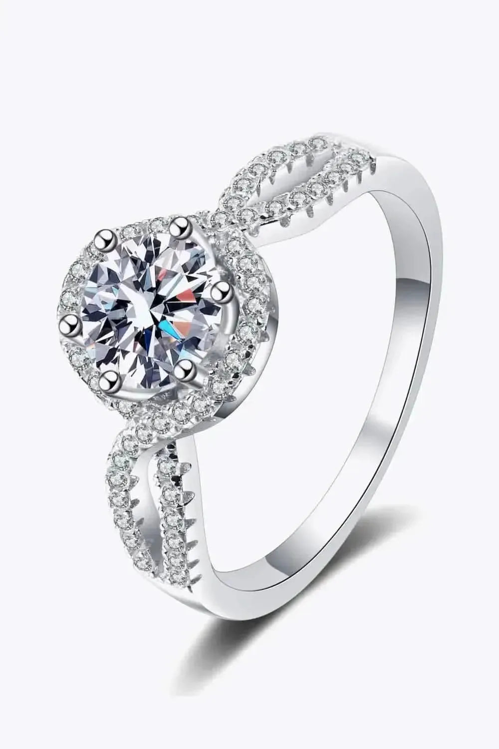 Feel The Joy 925 Sterling Silver Moissanite Ring - Bad Moms Club