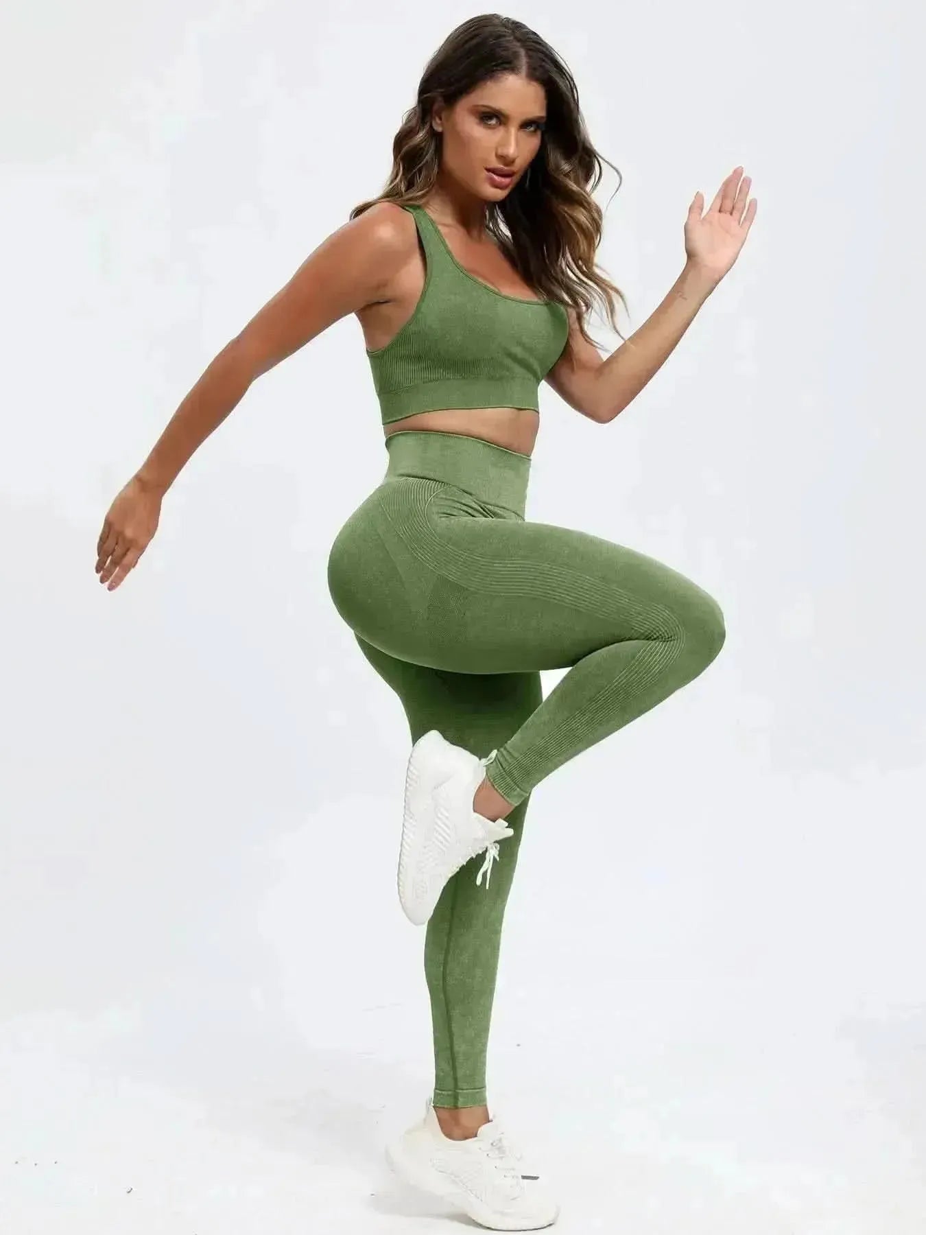 Scoop Neck Wide Strap Top and Pants Active Set - Bad Moms Club