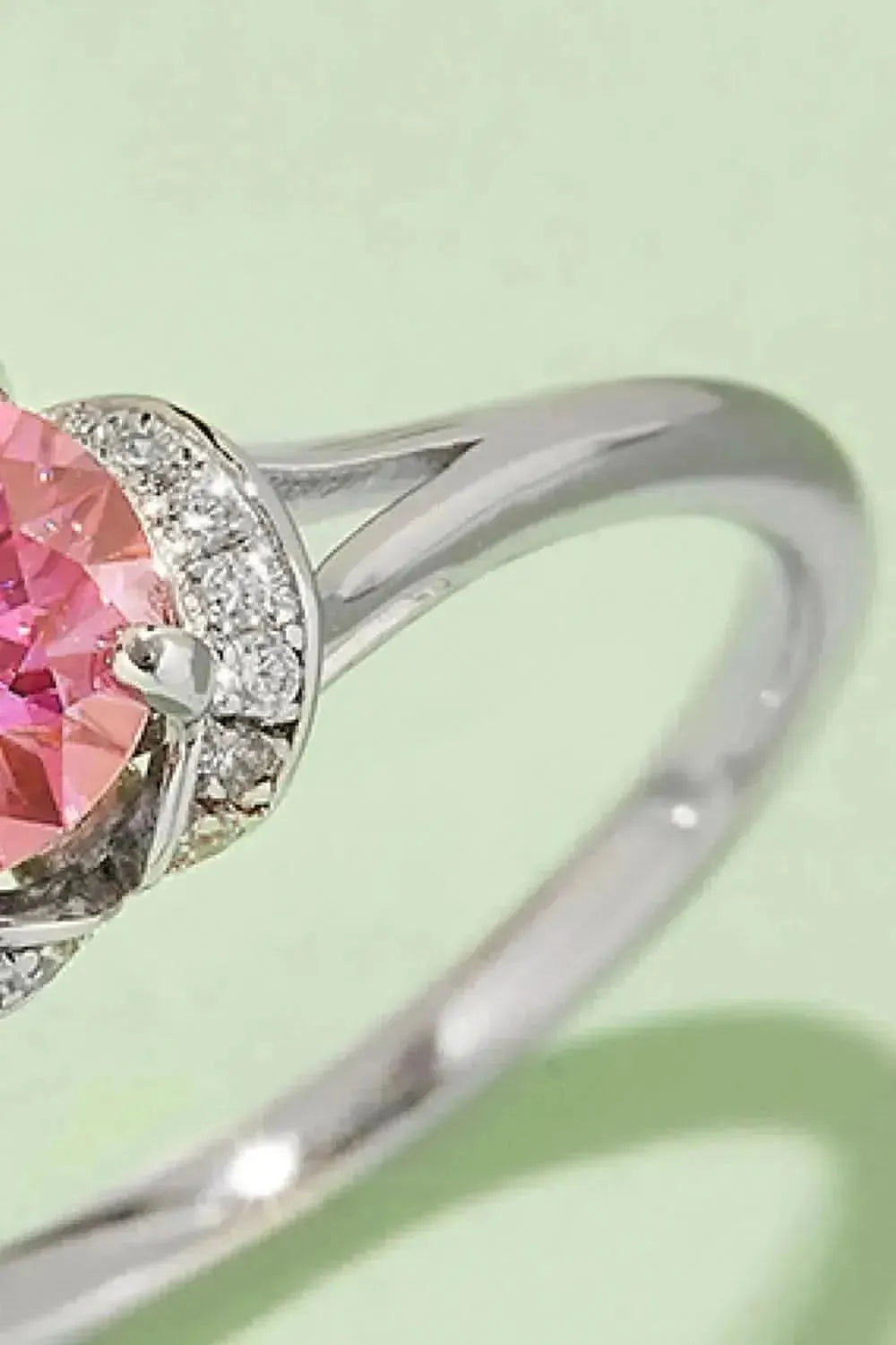 1 Carat Moissanite 4-Prong 925 Sterling Silver Ring - Bad Moms Club