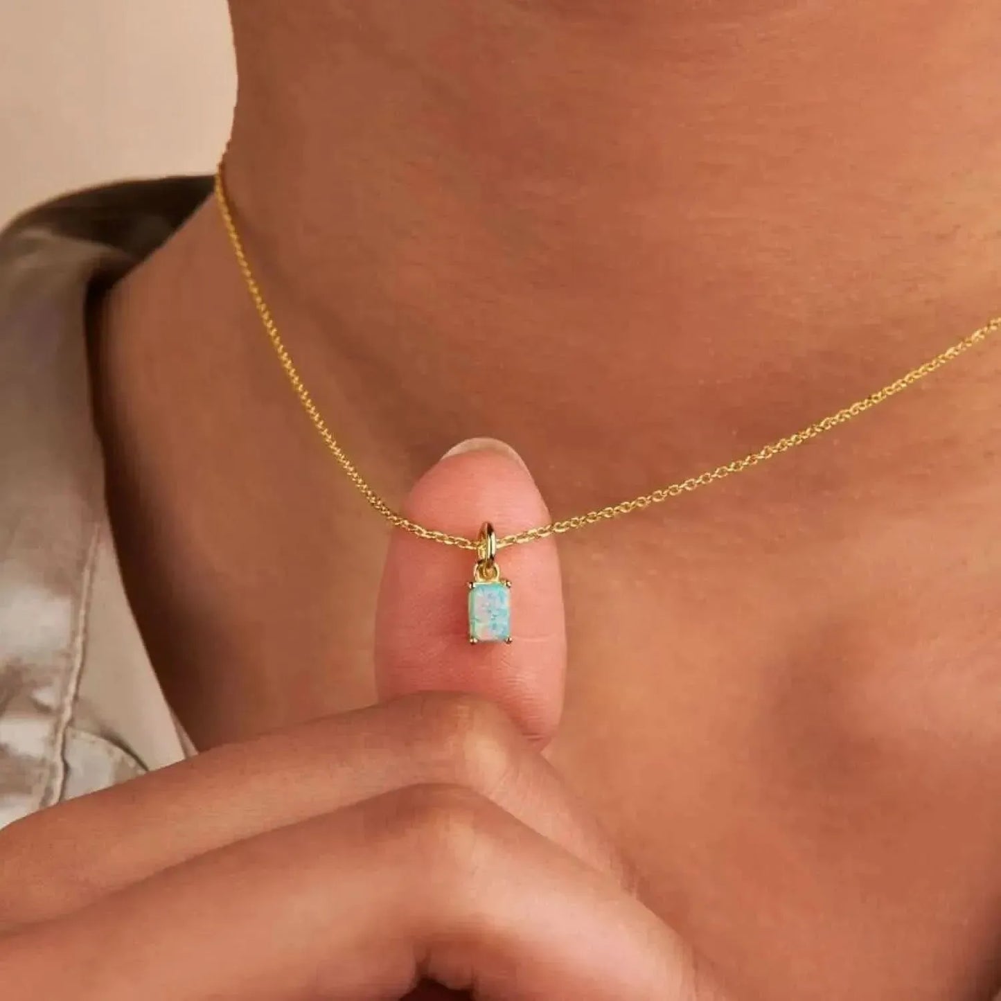Titanium Steel Inlaid Zircon Pendant Necklace - Bad Moms Club
