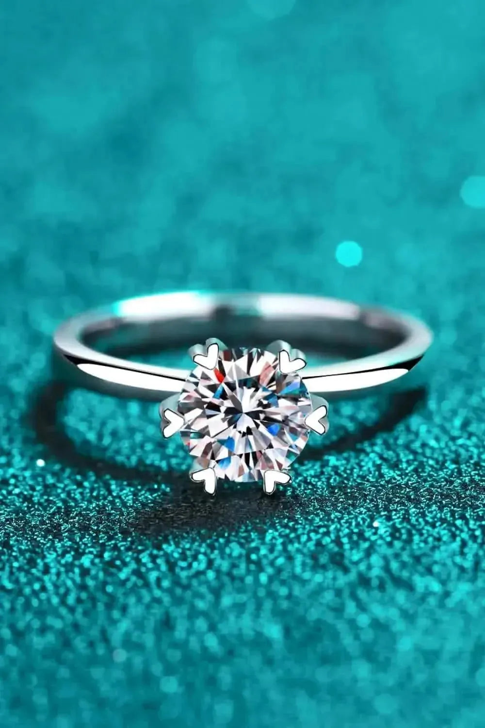 Pleasant Surprise 925 Sterling Silver 1 Carat Moissanite Ring - Bad Moms Club