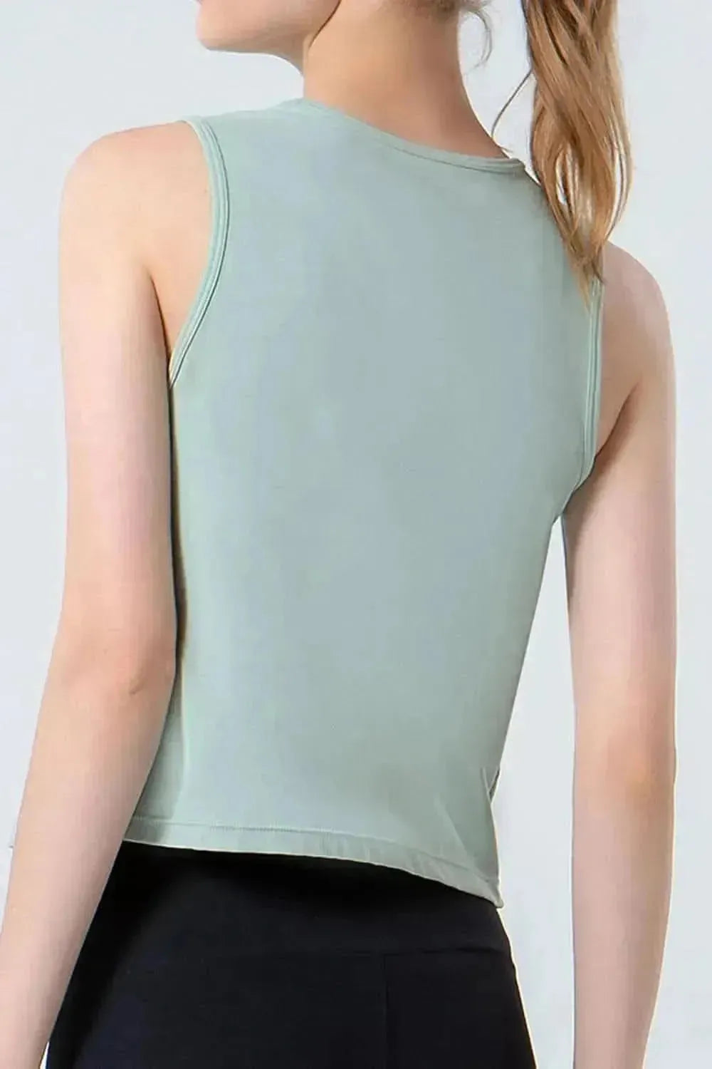 Round Neck Active Tank - Bad Moms Club